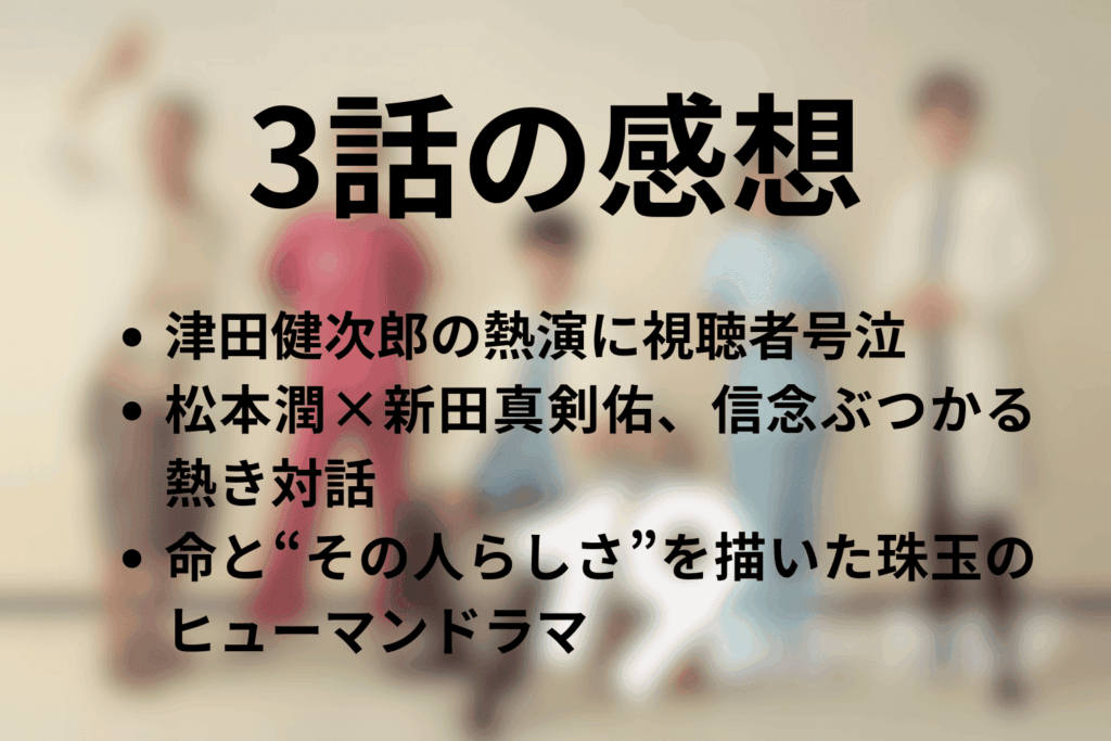 「19番目のカルテ」3話の感想