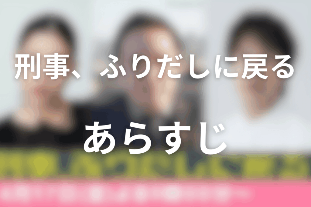 ドラマ「刑事、ふりだしに戻る」のあらすじ