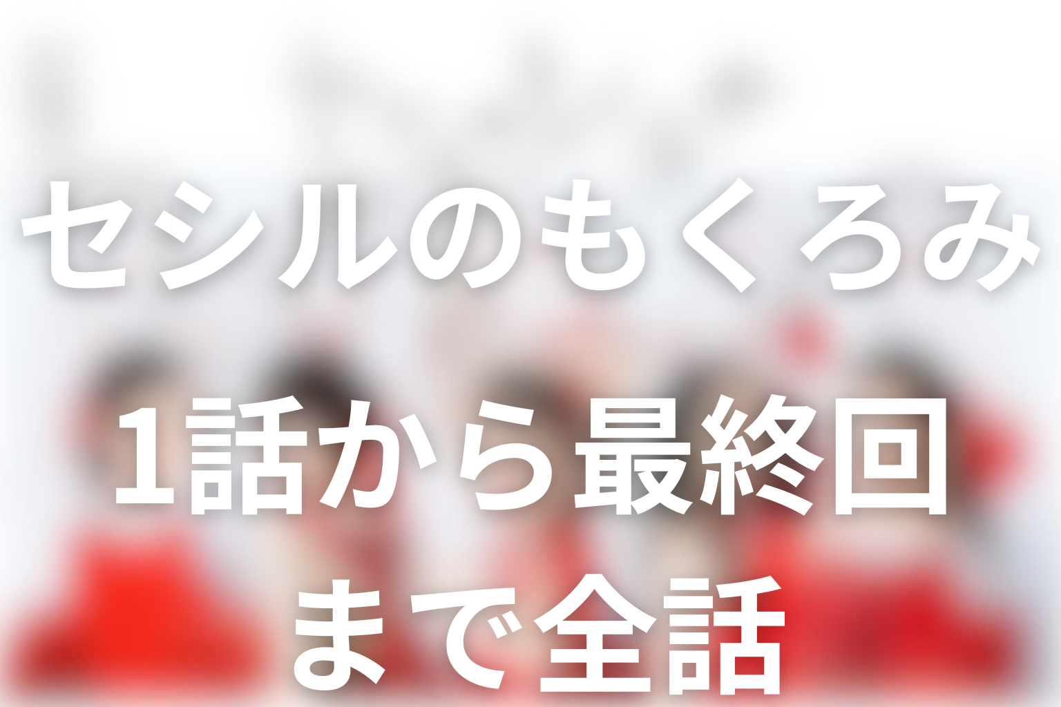 ドラマ「セシルのもくろみ」全話ネタバレ