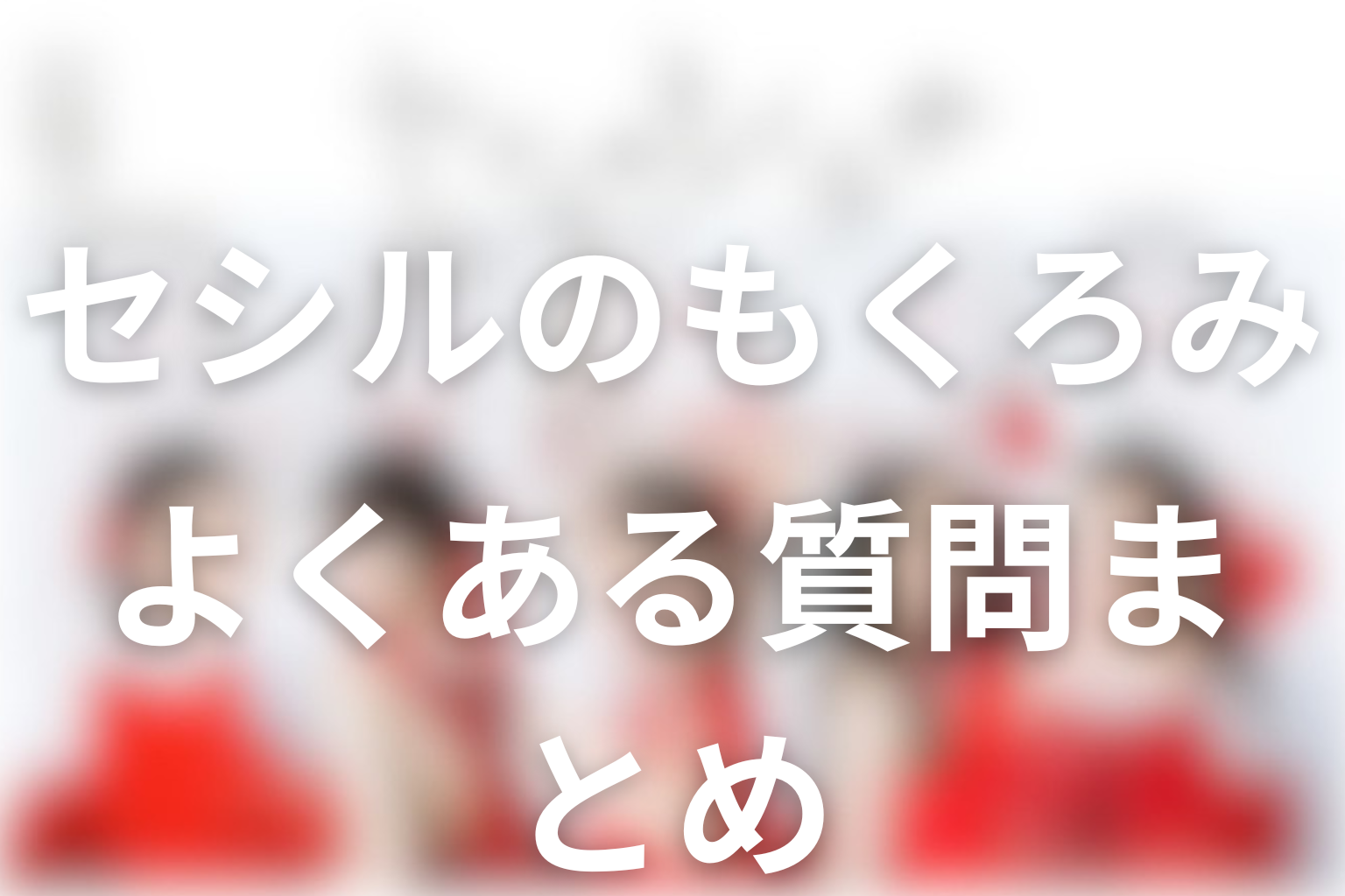 ドラマ「セシルのもくろみ」FAQ