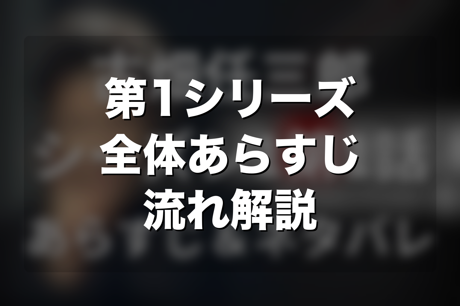 ドラマ「古畑任三郎」第1シリーズの全体あらすじ
