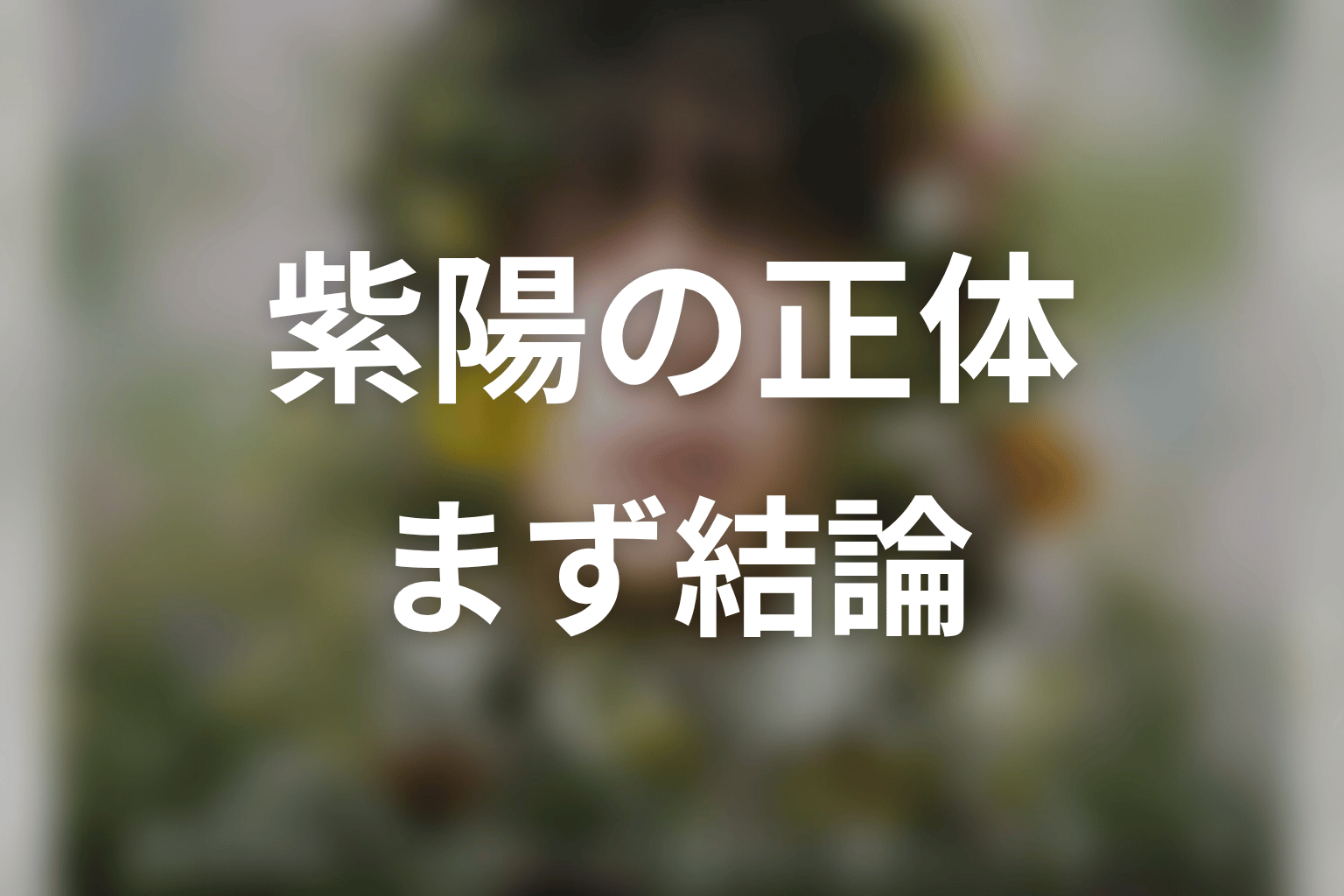 紫陽の正体は?原作ネタバレで結論