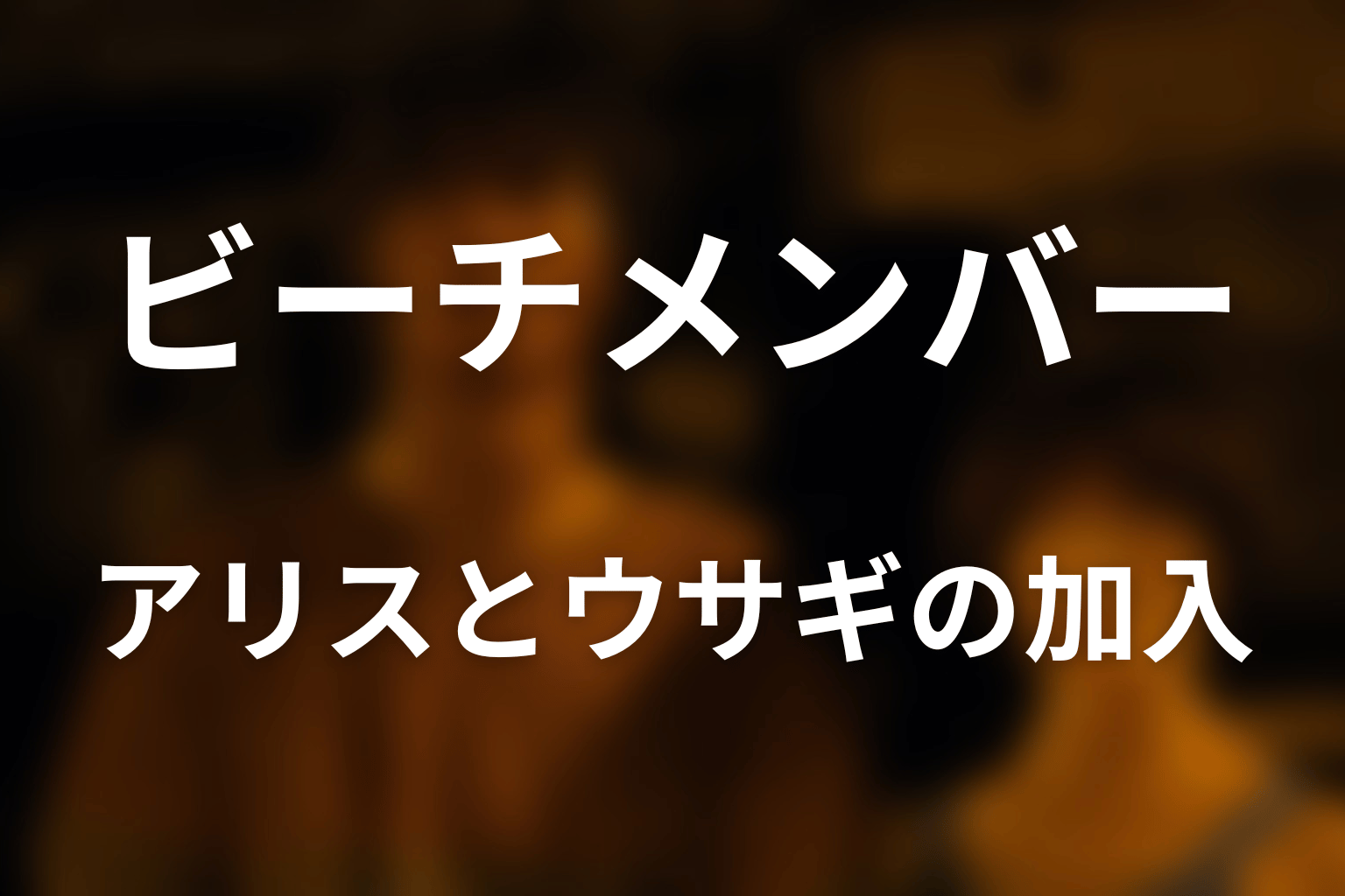 ビーチとは?アリスとウサギが途中加入した共同体