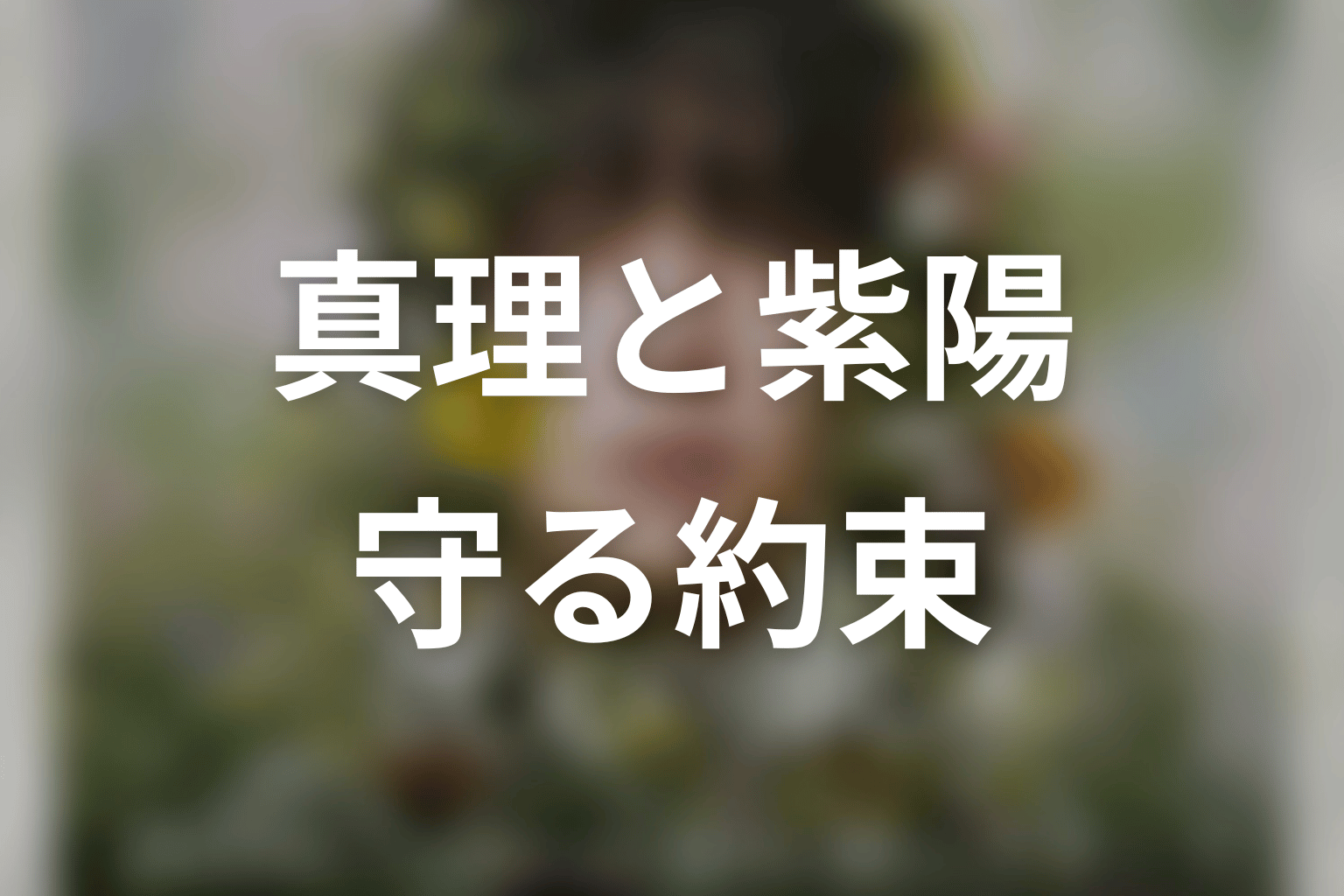 真理と紫陽の関係｜車椅子の女性を守る約束