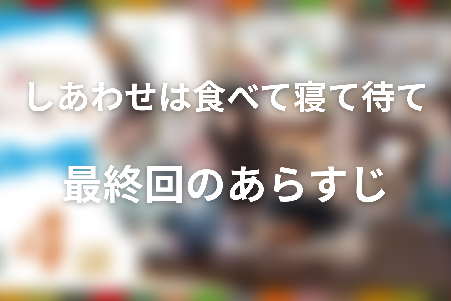 しあわせは食べて寝て待て 9話 あらすじ画像